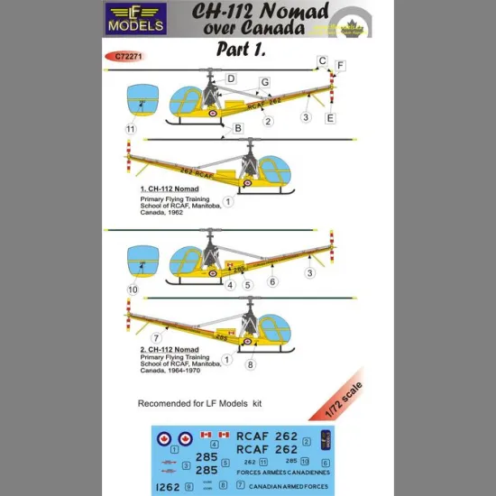LF Models C72271 1/72 Hil. CH-112 Nomad over Canada part 1.
