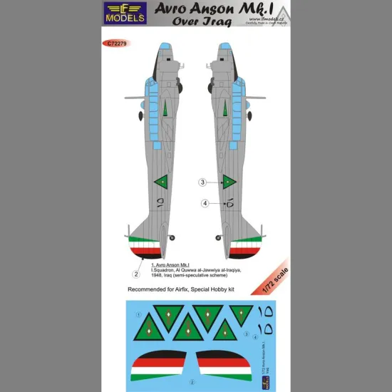LF Models C72279 1/72 Avro Anson Mk.I. over Iraq
