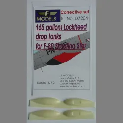 LF Models D7204 1/72 165 gallons drop tanks for F-80