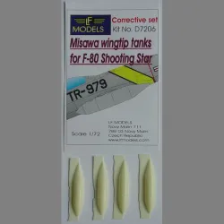 LF Models D7206 1/72 Misawa wingtip tanks for F-80