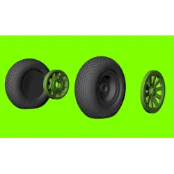 LF Models 3D3207 1/32 Mustang´s weighted wheels - cross tread (all kits)
