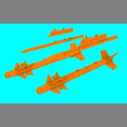 LF Models 3D4807 1/48 MATRA G.550 Magic air-to-air missile incl. launch pod 2 pcs