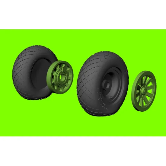 LF Models 3D4820 1/48 Mustang´s weighted wheels - diamond tread (all kits)
