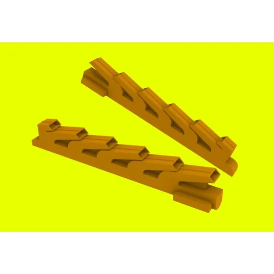 LF Models 3D7203 1/72 Messerschmitt Bf 109E-1/3/4/7 exhaust stacks (AZ Model)