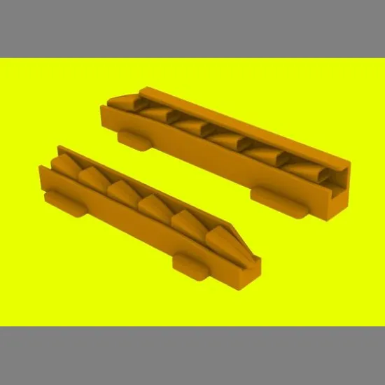 LF Models 3D7206 1/72 Messerschmitt Bf 109G/K exhaust stacks (AZ Model)