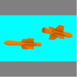 LF Models 3D7211 1/72 AS.12 missile 2pcs