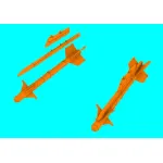 LF Models 3D7214 1/72 MAA-1 Piranha missile 2pcs