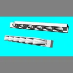 LF Models 3D7221 1/72 Bf 109F-4 exhaust stacks