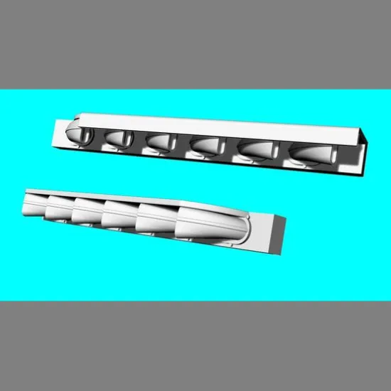 LF Models 3D7221 1/72 Bf 109F-4 exhaust stacks