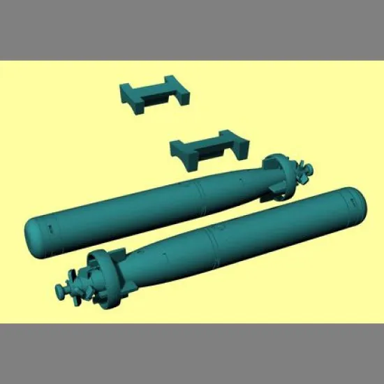 LF Models 3D7224 1/72 Torpedo Mk.44 incl. Racks (2pcs)