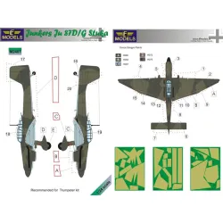 LF Models M2407 45681 Junkers Ju-87D/G Camouflage painting mask