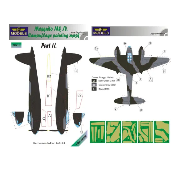 LF Models M2411 45681 D.H. Mosquito Mk. IV part II.