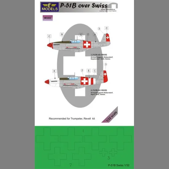 LF Models M3202 1/32 P-51B over Swiss