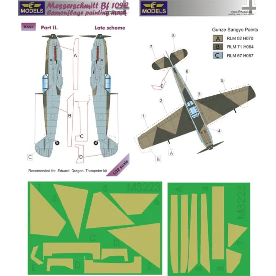 LF Models M3223 1/32 Messerschmitt Bf 109E Late scheme part II.