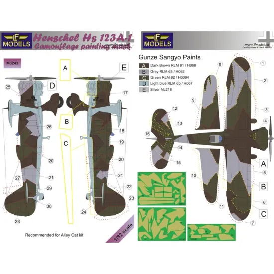 LF Models M3243 1/32 Henschel Hs 123A-1