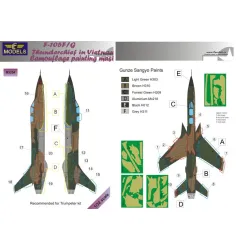 LF Models M3254 1/32 Republic F-105F/G Thunderchief Camouflage Painting Mask