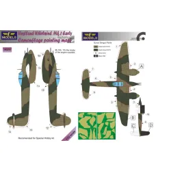 LF Models M3276 1/32 Westland Whirlwind Mk.I Early Camouflage Painting Mask