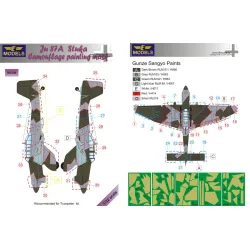 LF Models M3286 1/32 Ju 87A Stuka Camouflage Painting Mask