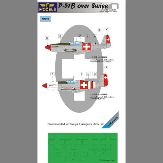 LF Models M4802 1/48 P-51B over Swiss