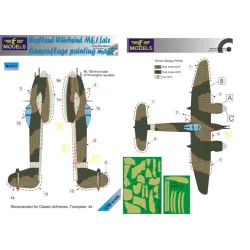 LF Models M48102 1/48 Westland Whirlwind Mk.I Late Camouflage Painting Mask