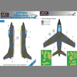 LF Models M48111 1/48 G.91R Gina Italian service Camouflage Painting Mask