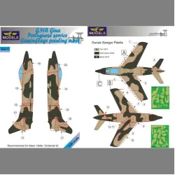 LF Models M48113 1/48 G.91R Gina Portuguese service Camouflage Painting Mask