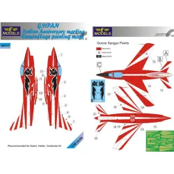 LF Models M48114 1/48 G.91PAN Gina Italian Anniversary marking Camouflage Painting Mask