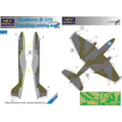 LF Models M48116 1/48 Canberra B(i).2/6 RAF Camouflage Painting Mask