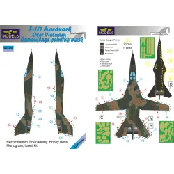 LF Models M48129 1/48 F-111 Aardvark over Vietnam Camouflage Painting Mask