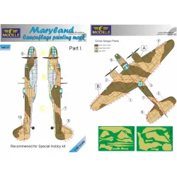 LF Models M48133 1/48 Maryland Camouflage Painting Mask Part I.