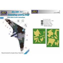 LF Models M48138 1/48 Ho 229 Part 1. Camouflage Painting Mask 1930s 3-color style camo