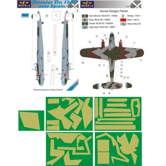 LF Models M4822 1/48 Dornier Do17E-1 over Spain