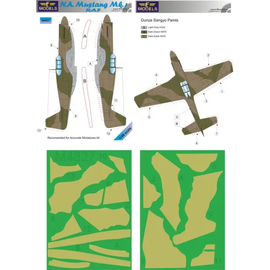 LF Models M4827 1/48 N.A. Mustang Mk.I RAF