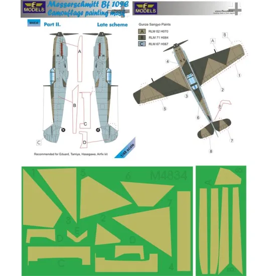 LF Models M4834 1/48 Messerschmitt Bf 109E Late scheme part II.