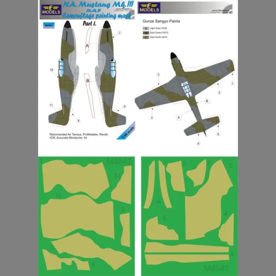 LF Models M4842 1/48 N.A. Mustang Mk.III RAF Part I