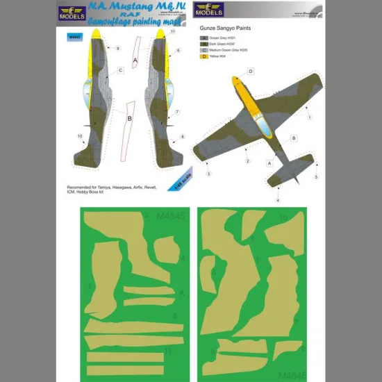 LF Models M4845 1/48 N.A. Mustang Mk.IV RAF