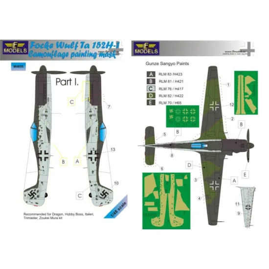 LF Models M4855 1/48 Focke Wulf Ta 152H-1 Part I.