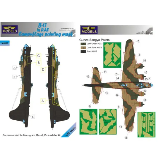 LF Models M4862 1/48 Boeing B-17 RAF