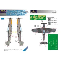 LF Models M4895 1/48 Messerschmitt Bf 109G-6AS Camouf. Paint.Mask (Field application)