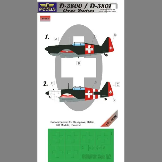 LF Models M7203 1/72 D-3800/3801 over Swiss