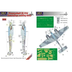 LF Models M72100 1/72 Messerschmitt Bf 110G Camouflage Painting Mask