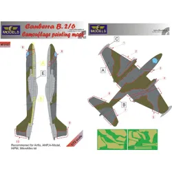 LF Models M72127 1/72 Canberra B(i).2/6 RAF Camouflage Painting Mask