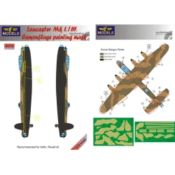 LF Models M72135 1/72 Lancaster Mk.I. / III. Camouflage Painting Mask