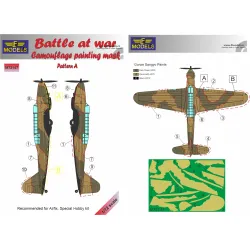 LF Models M72147 1/72 Battle at war Camouflage Painting Mask Patten A