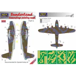 LF Models M72150 1/72 Sunderland Camouflage Painting Mask Part II.