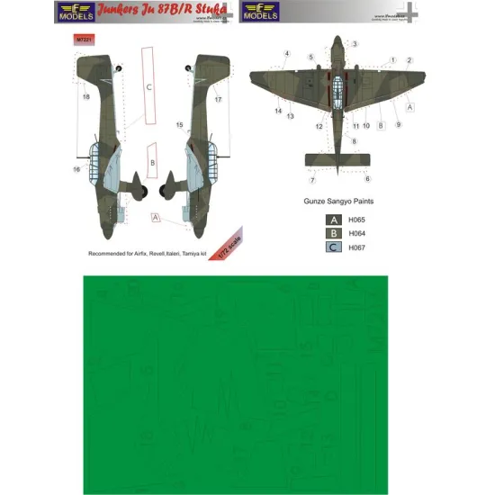 LF Models M7221 1/72 Junkers Ju87B/R Stuka