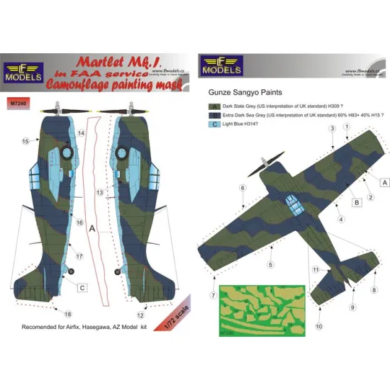 LF Models M7240 1/72 Grumman Martlet Mk.I FAA