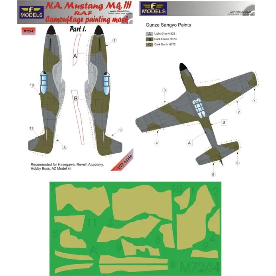 LF Models M7244 1/72 N.A. Mustang Mk.III RAF Part I