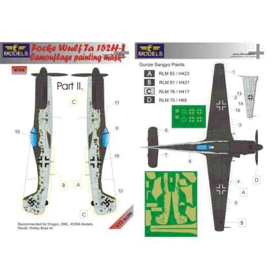 LF Models M7258 1/72 Focke Wulf Ta 152H-1 Part II.