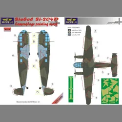 LF Models M7279 1/72 Siebel Si 204D Camouflage Painting Mask